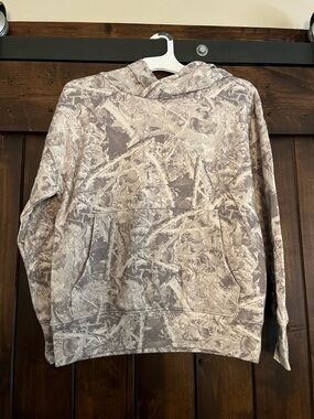 art class Neutral gray/ brown & Cream Abstract Pullover Hoodie